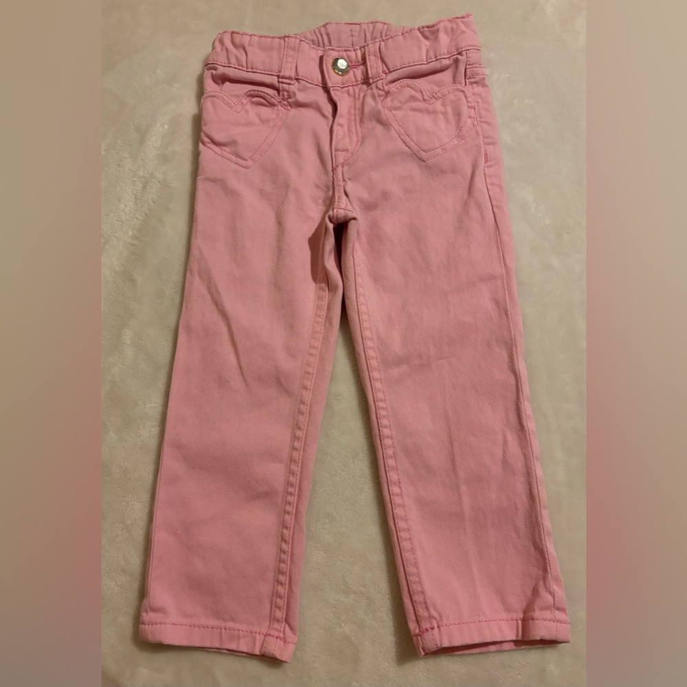 H&M Toddler Girls Pink Jeans Size 1.5-2